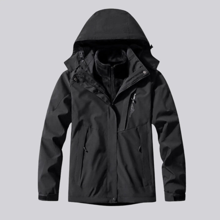 Damen 3 in 1 Jacke wasserdicht mit Kapuze 3