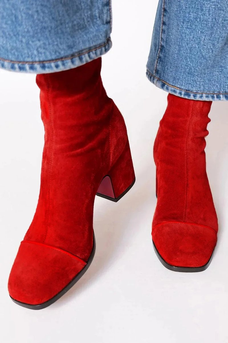 Damen Ankle Boots mit Orthopädischer Arch Support Veloursimitat Leopardenmuster Blockabsatz 6