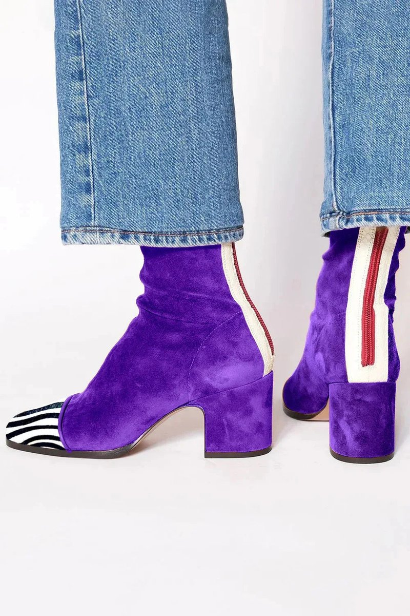 Damen Ankle Boots mit Orthopädischer Arch Support Veloursimitat Leopardenmuster Blockabsatz 7