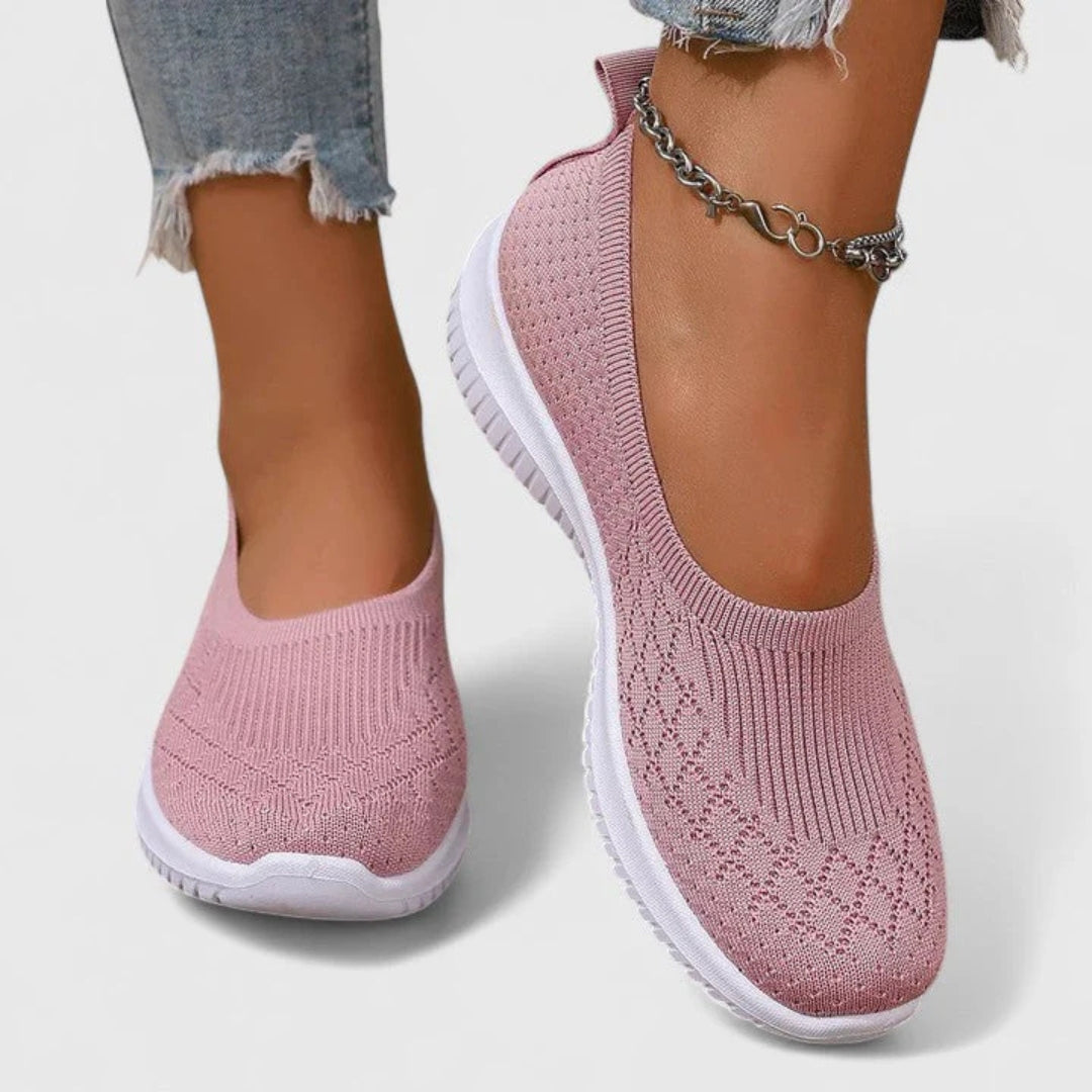 Damen Ballerinas Schwarz mit Orthopädischer Fußbettunterstützung – Bequeme Slip-On Ballerina Schuhe für Sommerkomfort 2