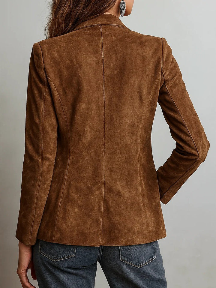 Damen Cardigan Blazer Tailliert mit Knopfleiste Eleganter Büroblazer 2