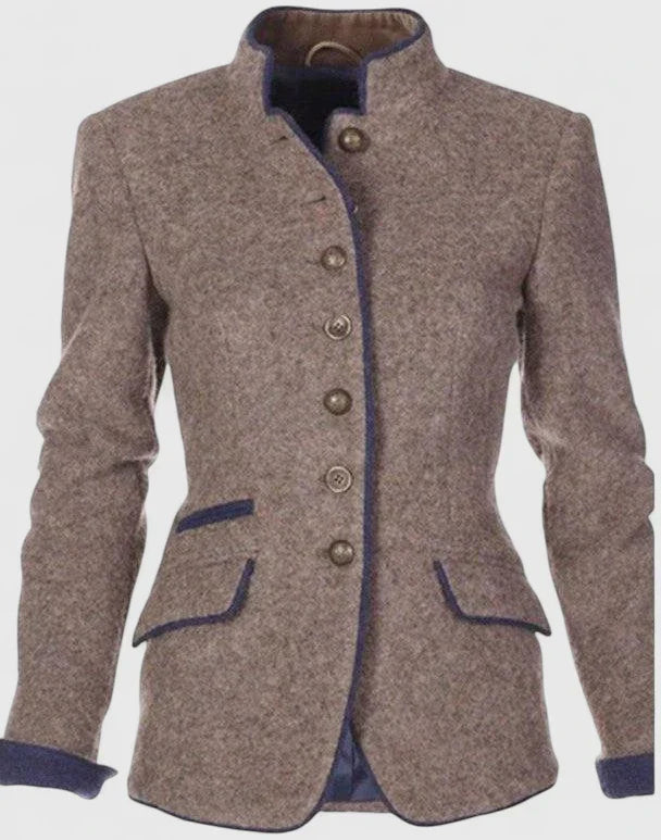 Damen Formeller Cardigan mit Knopfleiste Eleganter Büro-Strickjacke 2