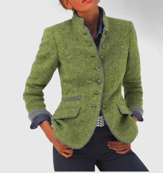 Damen Formeller Cardigan mit Knopfleiste Eleganter Büro-Strickjacke 3