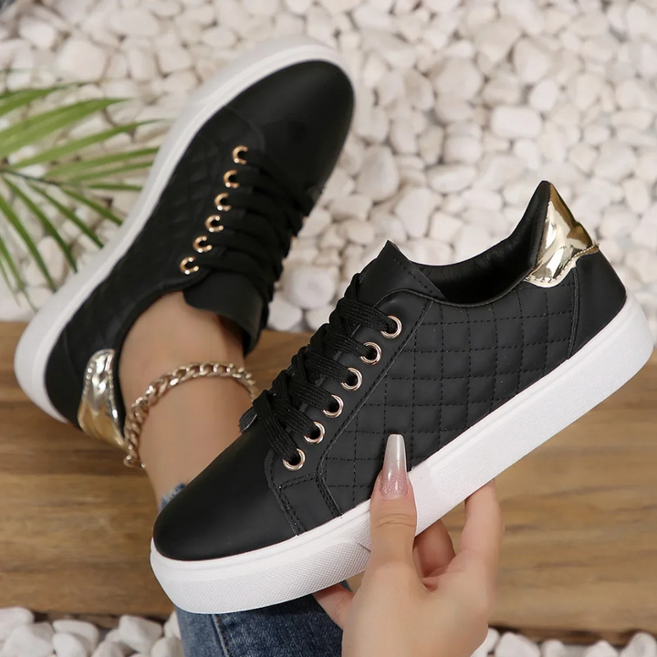 Damen Freizeit-Sneaker mit Steppung und Schnürung – Moderner Komfort für Alltag und Stadtbummel 4