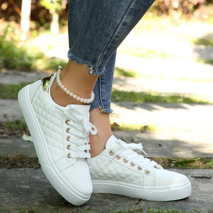Damen Freizeit-Sneaker mit Steppung und Schnürung – Moderner Komfort für Alltag und Stadtbummel 5
