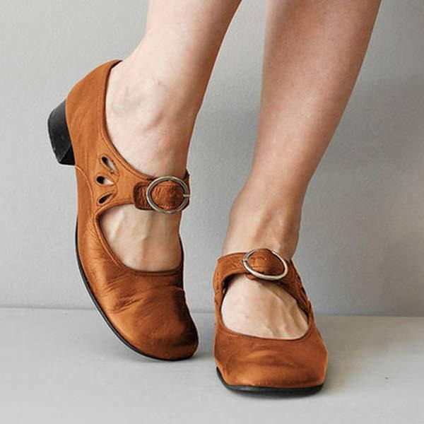 Damen Frühlingsschuhe mit Schnallenriemen Elegante Alltagsschuhe für Damen 0
