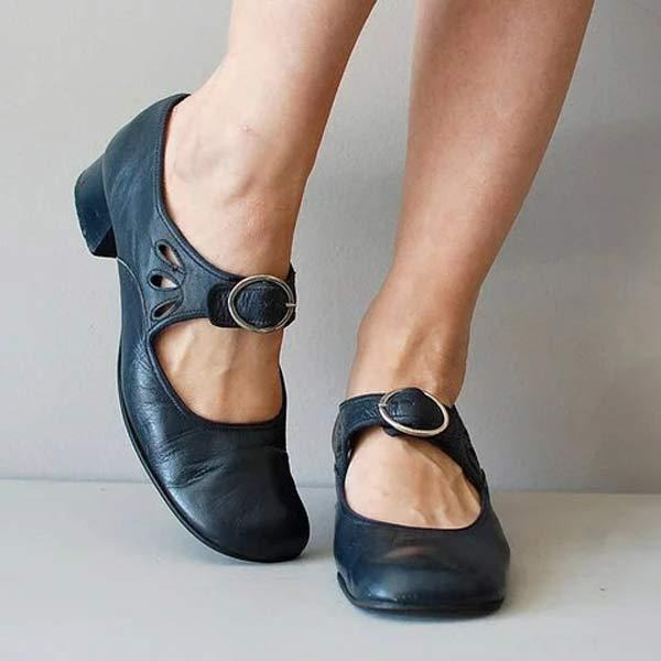 Damen Frühlingsschuhe mit Schnallenriemen Elegante Alltagsschuhe für Damen 1