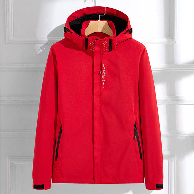 Damen Funktionsjacke mit Kapuze und Reißverschluss für Alltag und Outdoor 1