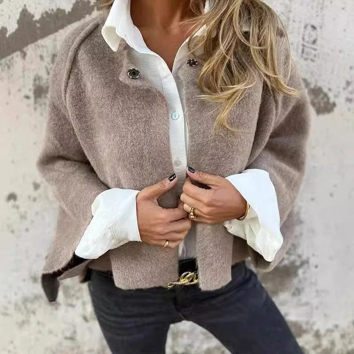 Damen Jacke mit Knopfleiste und weiten Ärmeln 0