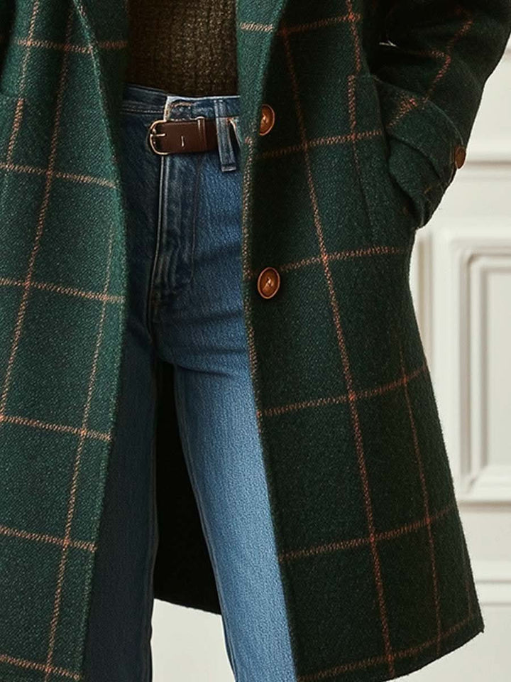 Damen Karo Mantel 3