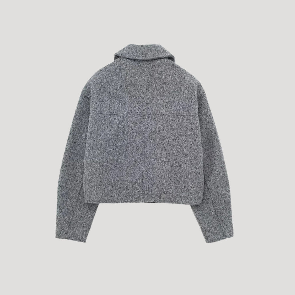 Damen Kurze Winterjacke mit Reißverschluss Modernes Design für kalte Tage 1