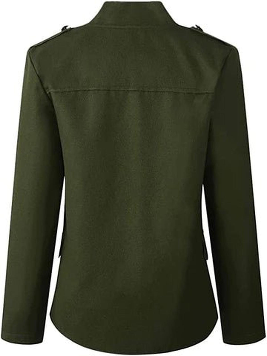 Damen Lässige Kurze Jacke mit Knopfleiste Front Modern Casual 5