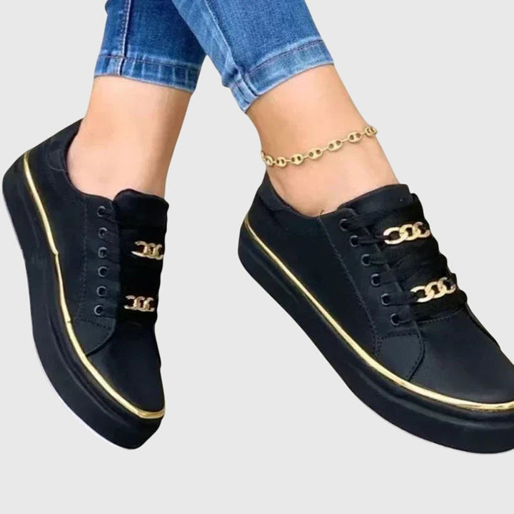 Damen Lässige Schnürsneaker mit Orthopädischer Fußbettunterstützung für Frühling und Sommer 1