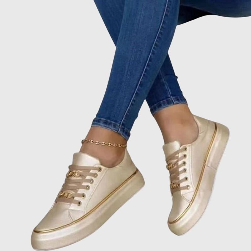 Damen Lässige Schnürsneaker mit Orthopädischer Fußbettunterstützung für Frühling und Sommer 3