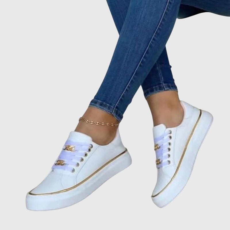 Damen Lässige Schnürsneaker mit Orthopädischer Fußbettunterstützung für Frühling und Sommer 4
