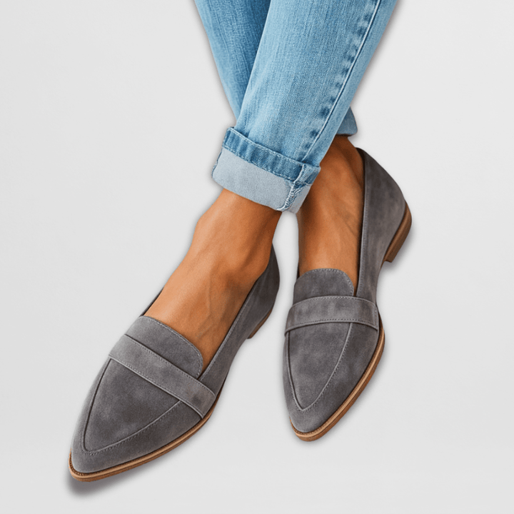 Damen Loafer Spitz Zulaufend Elegant Für Frühling Und Sommer 1