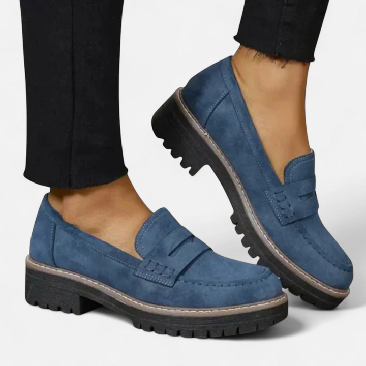 Damen Loafer mit Orthopädischer Arch Support und Markanter Sohle für Sommer 3