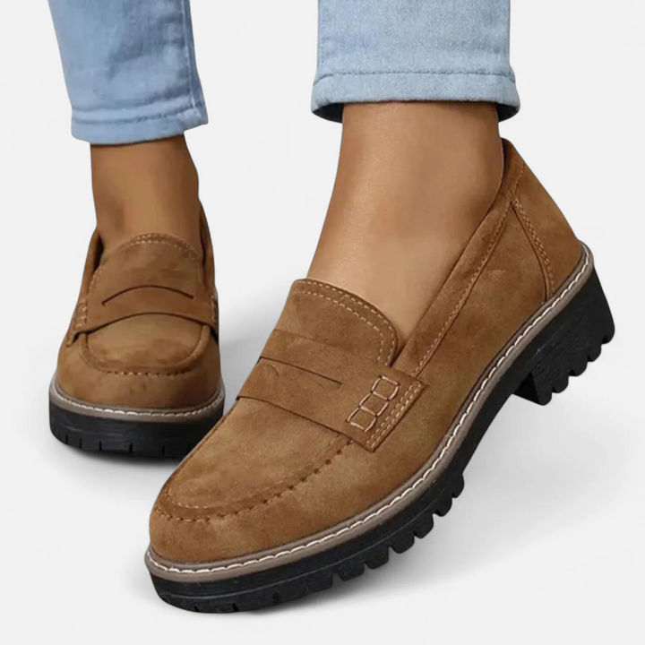 Damen Loafer mit Orthopädischer Arch Support und Markanter Sohle für Sommer 4