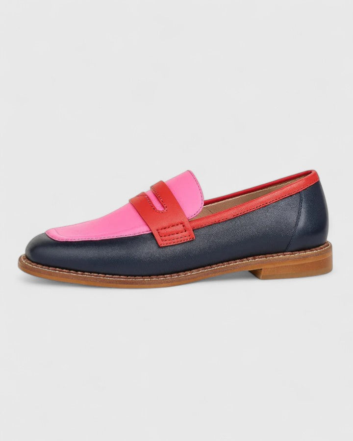 Damen Loafers mit Rundkappe Klassisch Modisch Komfortabel 1