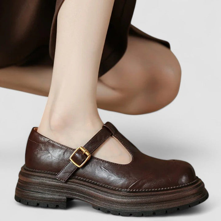 Damen Mary-Jane Schuhe mit Orthopädischer Arch Support und Chunky Plateau-Sohle 2