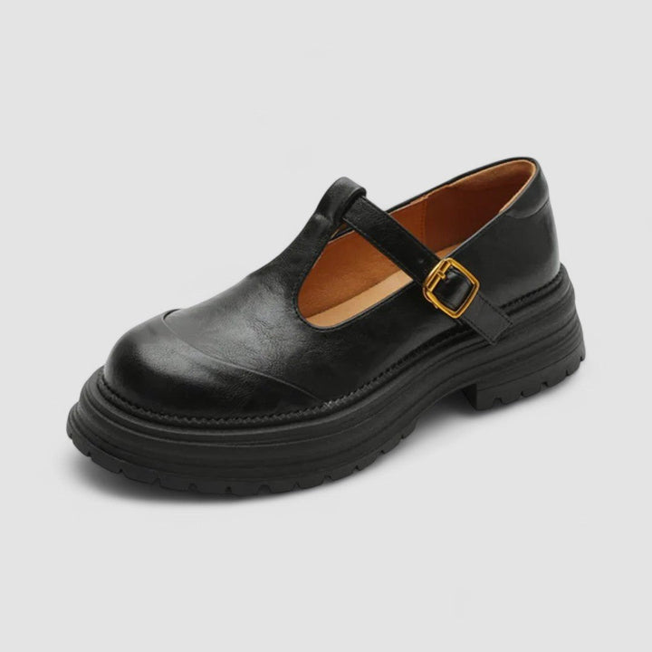 Damen Mary-Jane Schuhe mit Orthopädischer Arch Support und Chunky Plateau-Sohle 5