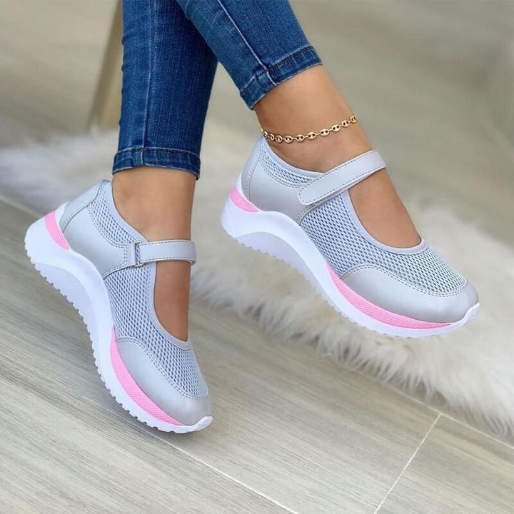 Damen Mesh Sneaker mit Klettverschluss für Komfort und Atmungsaktivität 0