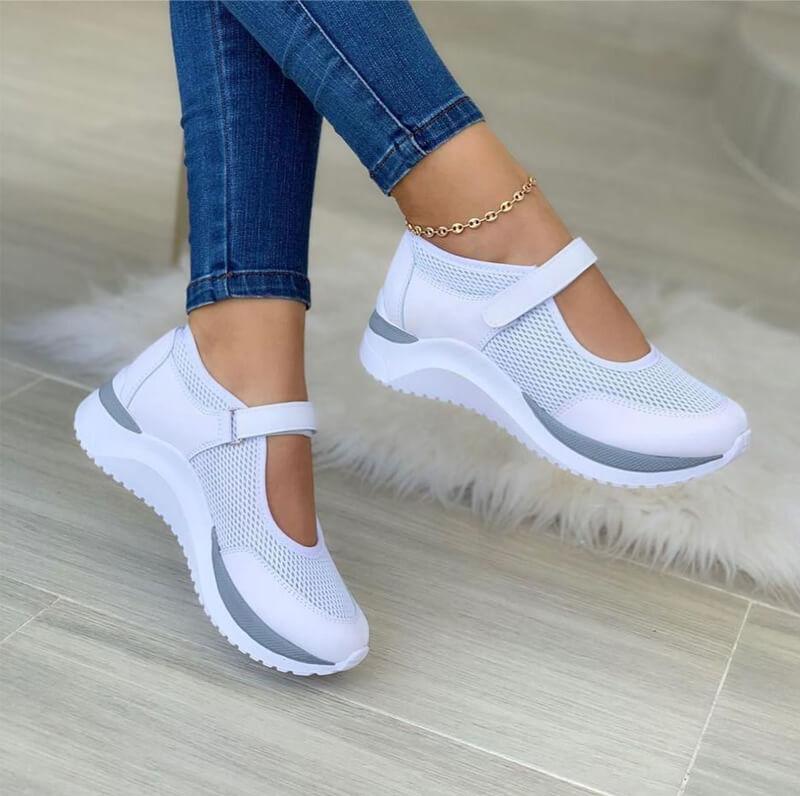 Damen Mesh Sneaker mit Klettverschluss für Komfort und Atmungsaktivität 1
