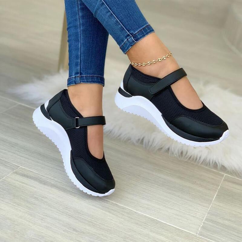 Damen Mesh Sneaker mit Klettverschluss für Komfort und Atmungsaktivität 3