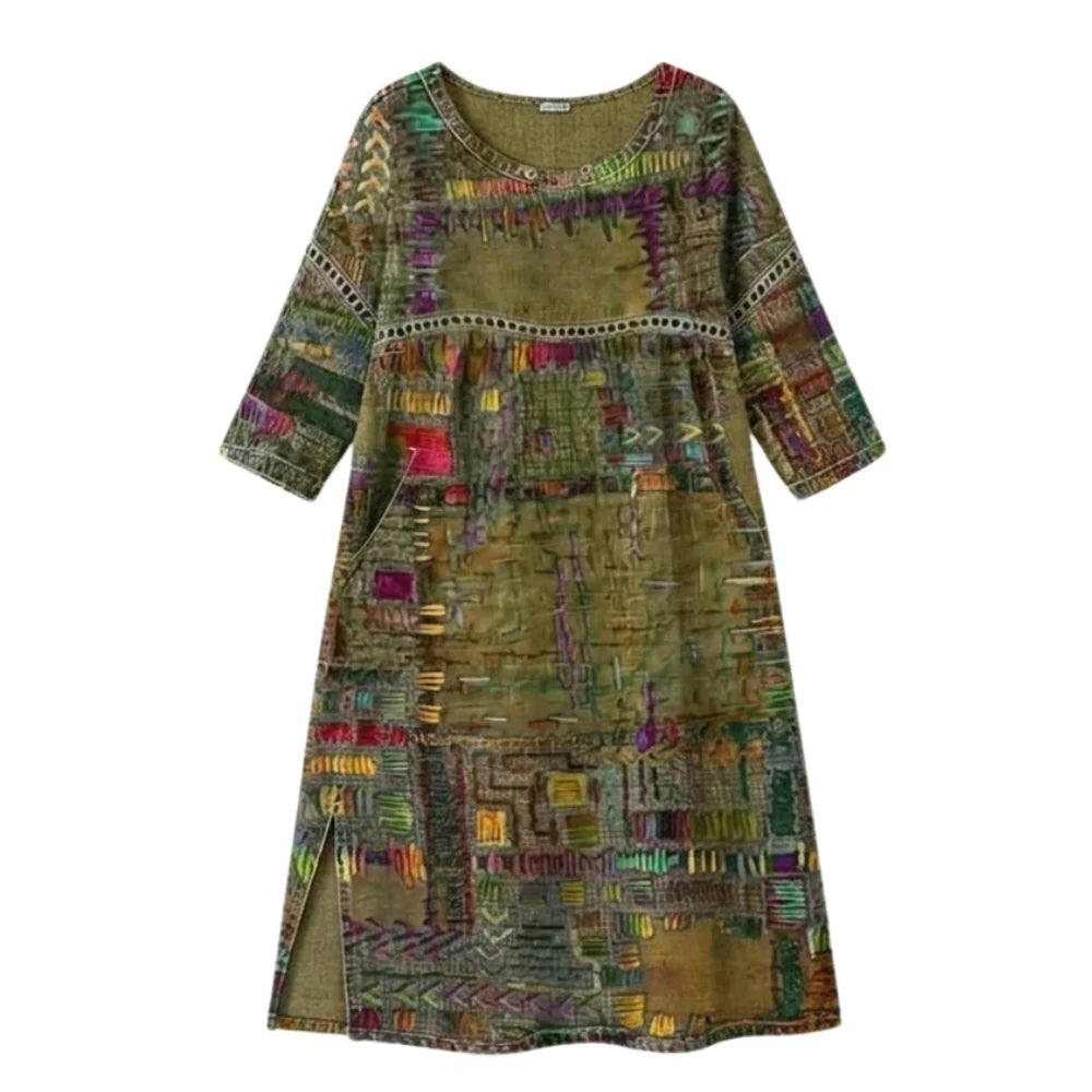 Damen Midi Kleid mit Taschen 9