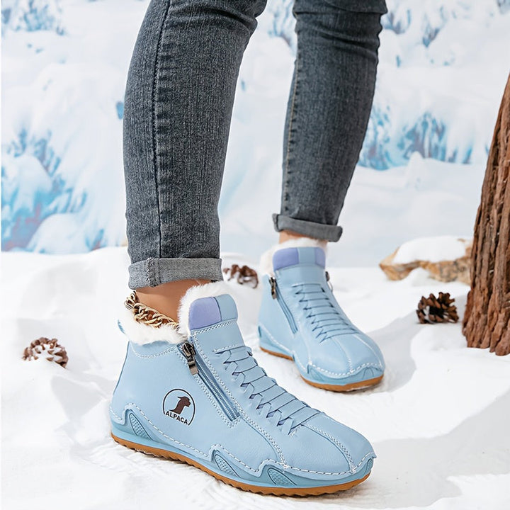 Damen Orthopädische Ankle Boots mit Arch Support Gefüttert Winterstiefeletten 1