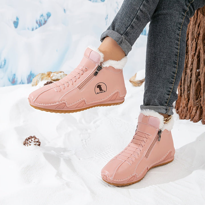 Damen Orthopädische Ankle Boots mit Arch Support Gefüttert Winterstiefeletten 10