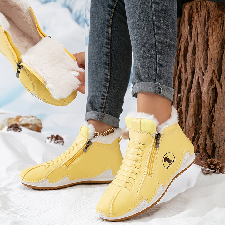 Damen Orthopädische Ankle Boots mit Arch Support Gefüttert Winterstiefeletten 11