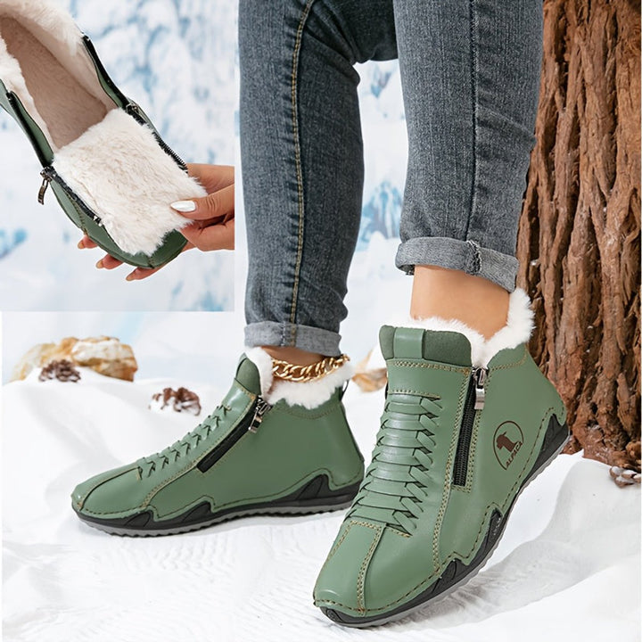 Damen Orthopädische Ankle Boots mit Arch Support Gefüttert Winterstiefeletten 12