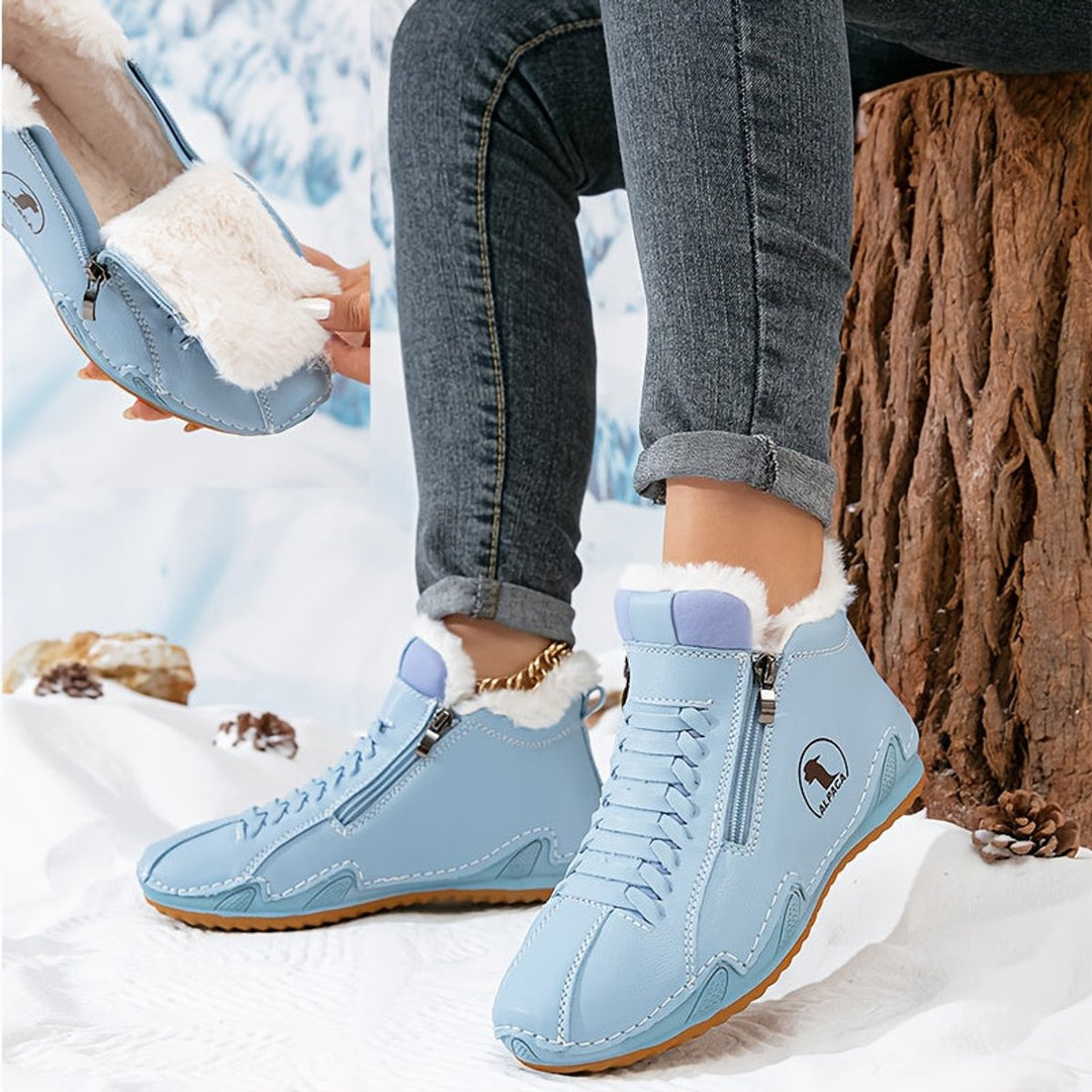 Damen Orthopädische Ankle Boots mit Arch Support Gefüttert Winterstiefeletten 13