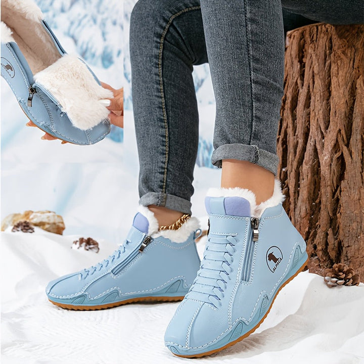 Damen Orthopädische Ankle Boots mit Arch Support Gefüttert Winterstiefeletten 13