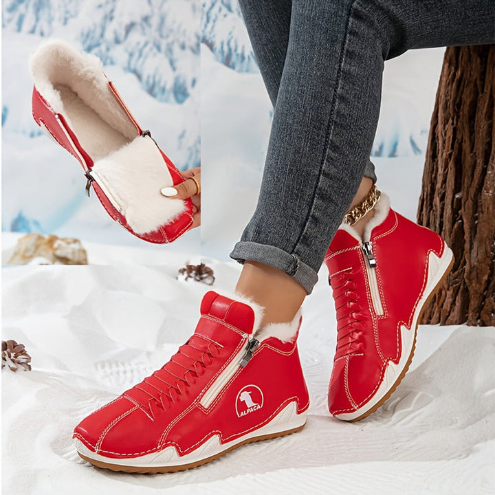 Damen Orthopädische Ankle Boots mit Arch Support Gefüttert Winterstiefeletten 14