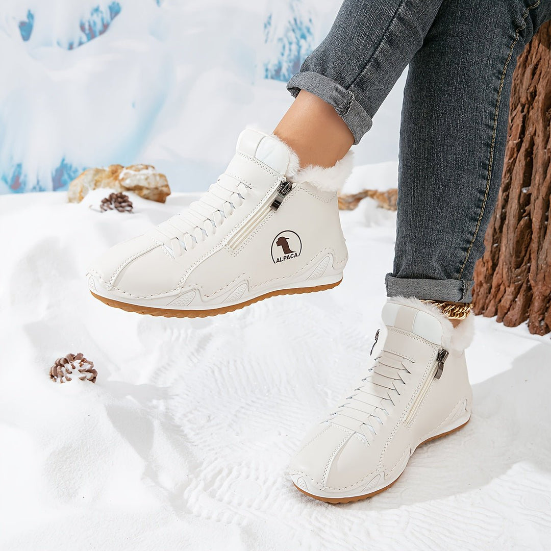Damen Orthopädische Ankle Boots mit Arch Support Gefüttert Winterstiefeletten 3