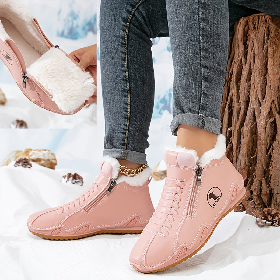 Damen Orthopädische Ankle Boots mit Arch Support Gefüttert Winterstiefeletten 5