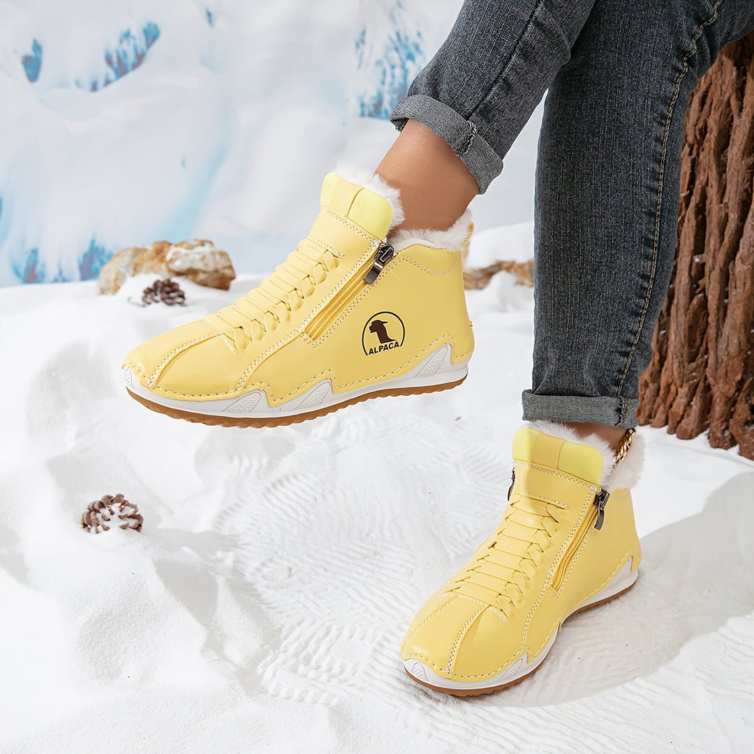 Damen Orthopädische Ankle Boots mit Arch Support Gefüttert Winterstiefeletten 8