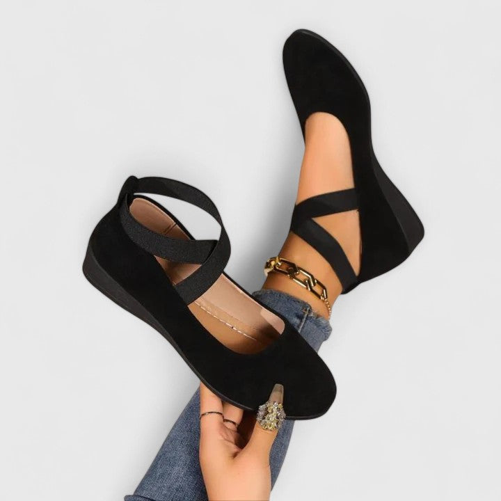 Damen Orthopädische Ballerinas mit Kreuzriemen und Arch Support für Sommerkomfort 0