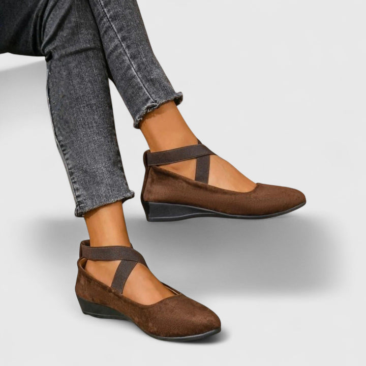 Damen Orthopädische Ballerinas mit Kreuzriemen und Arch Support für Sommerkomfort 2