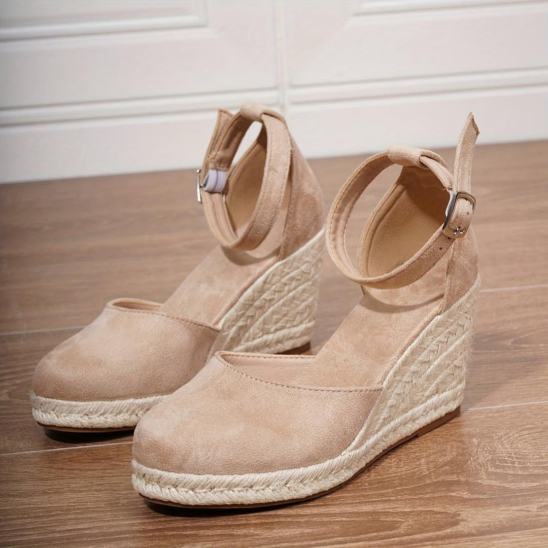 Damen Orthopädische Keilsandalen mit Arch Support und Verstellbarer Knöchelschnalle 4