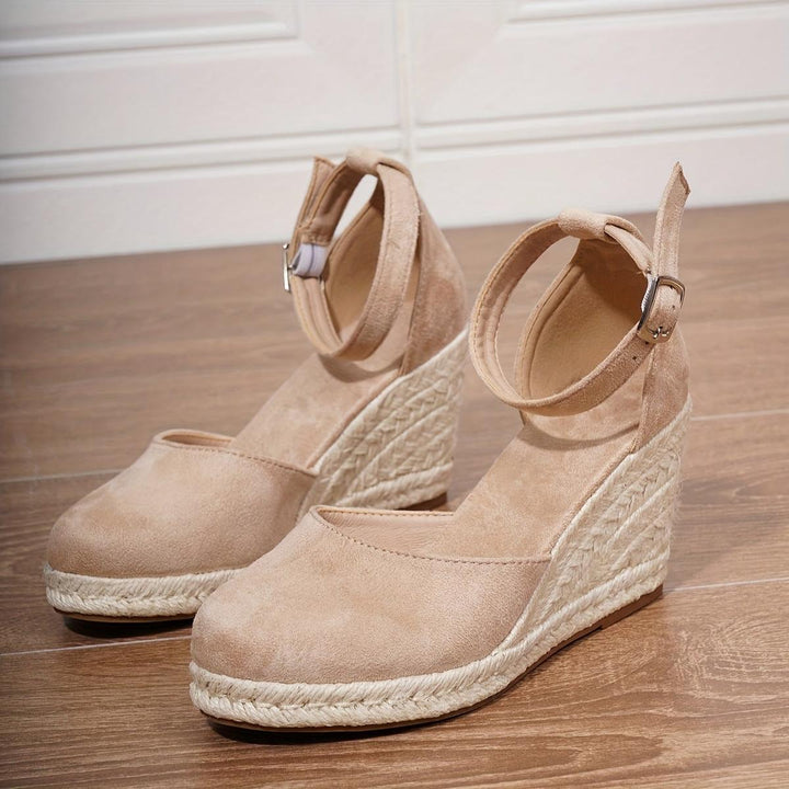 Damen Orthopädische Keilsandalen mit Arch Support und Verstellbarer Knöchelschnalle 4