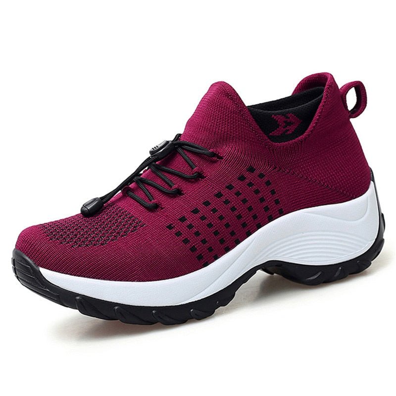Damen Orthopädische Plateau-Sneaker mit Arch Support und Gedämpfter Sohle 0
