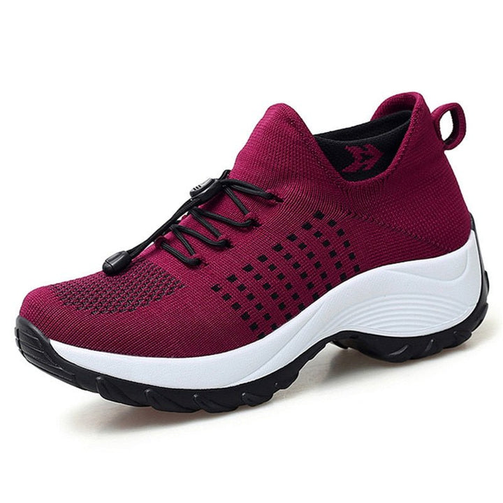 Damen Orthopädische Plateau-Sneaker mit Arch Support und Gedämpfter Sohle 0