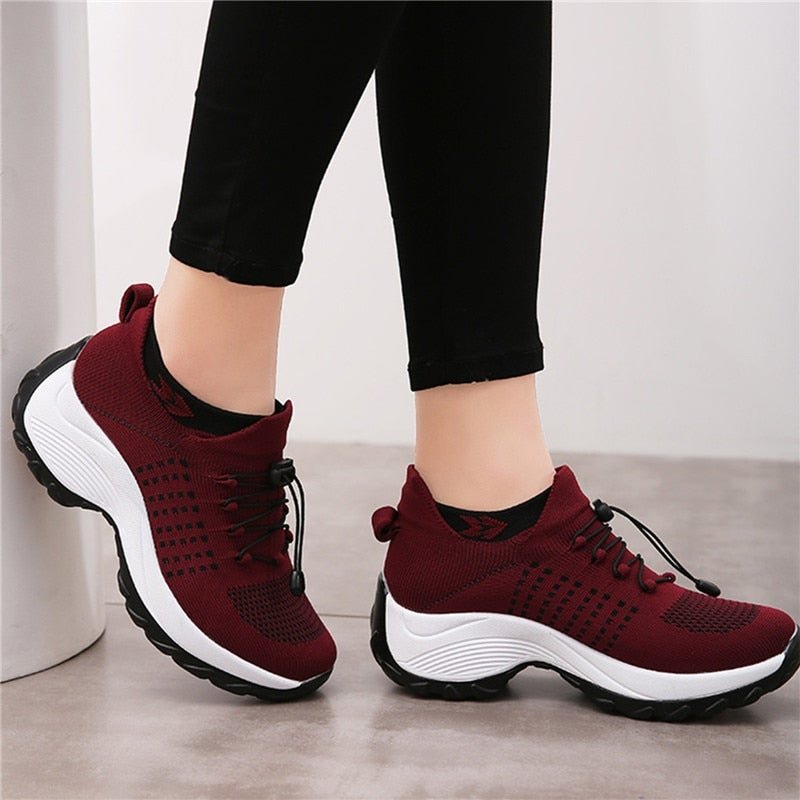 Damen Orthopädische Plateau-Sneaker mit Arch Support und Gedämpfter Sohle 1