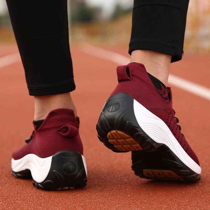 Damen Orthopädische Plateau-Sneaker mit Arch Support und Gedämpfter Sohle 8