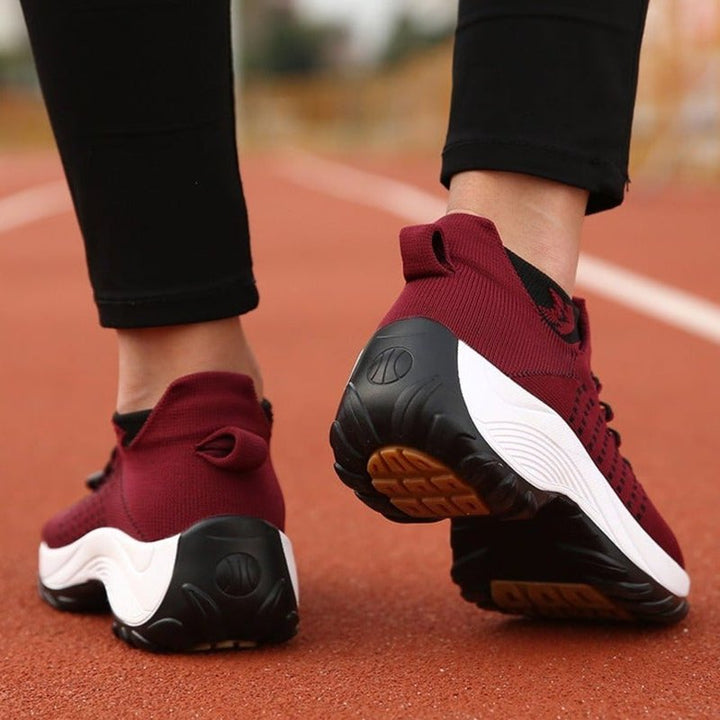 Damen Orthopädische Plateau-Sneaker mit Arch Support und Gedämpfter Sohle 8