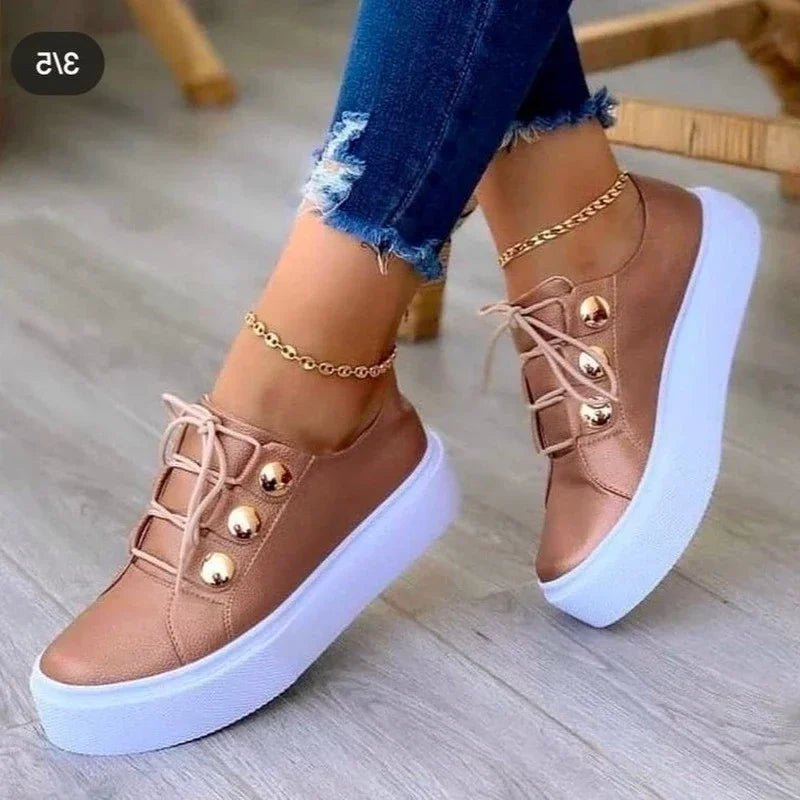 Damen Orthopädische Plateau-Sneaker mit Schnürung und Arch Support für Komfort und Stil 4
