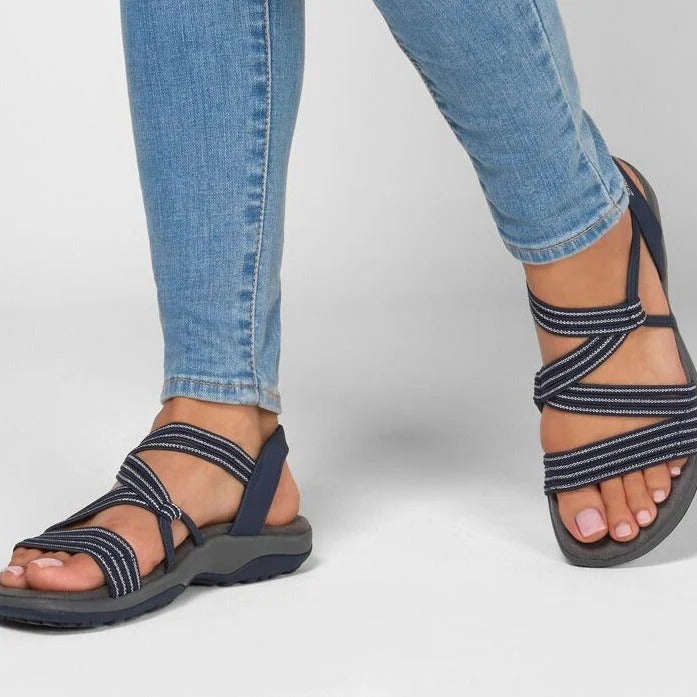 Damen Orthopädische Sandalen mit Arch Support Riemchen Komfort für Frühling und Sommer 2